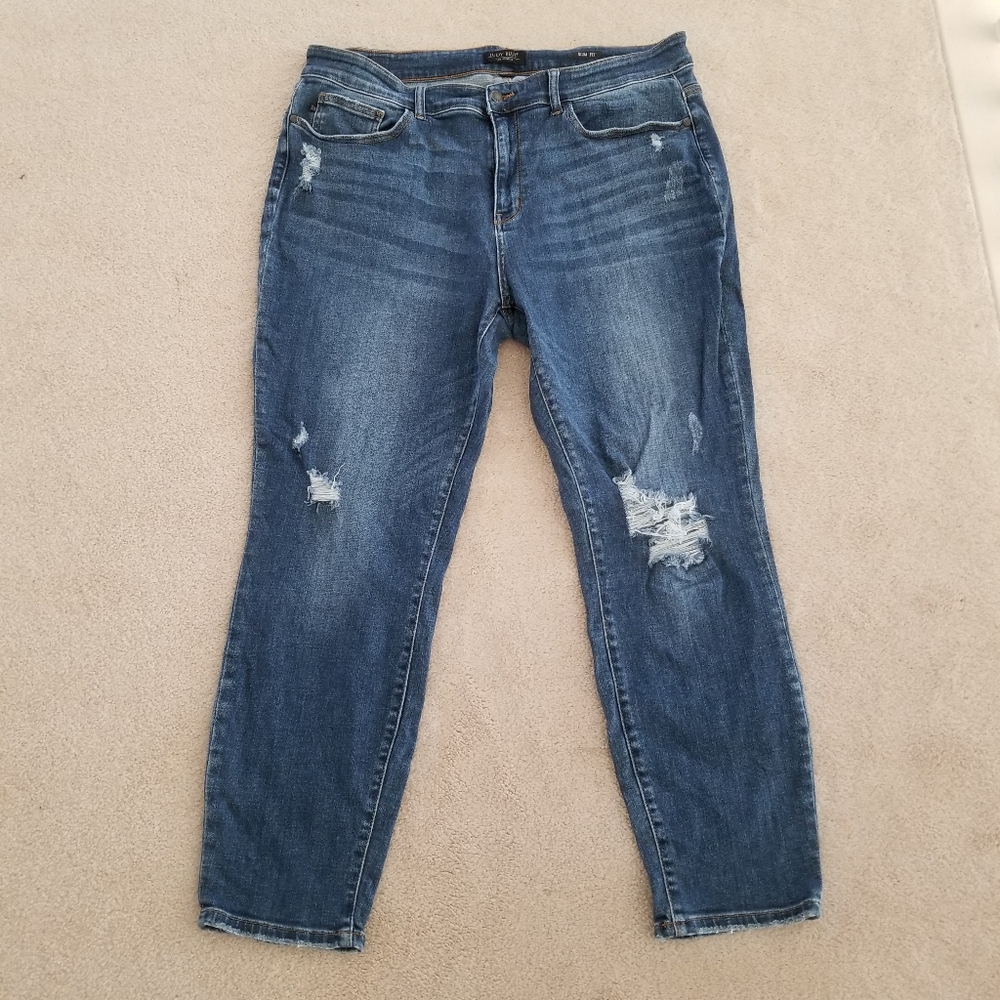 Judy Blue Slim Fit Distressed Blue Jeans Size 20W